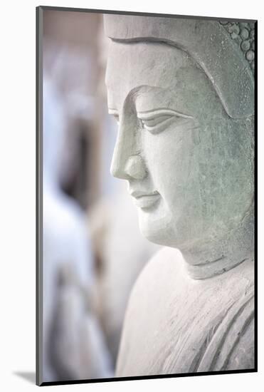 Marble Buddha Images Waiting to Be Finished at a Stone Carver's in Amarapura-Lee Frost-Mounted Photographic Print