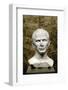 Marble Bust of Julius Caesar from the Rhone River-null-Framed Photographic Print