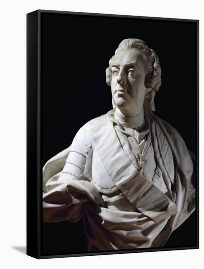 Marble Bust of Louis XV-null-Framed Stretched Canvas