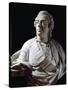 Marble Bust of Louis XV-null-Stretched Canvas