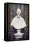 Marble Bust of Pope Alexander VII Chigi-Giuseppe Mengoni-Framed Stretched Canvas