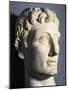 Marble Bust of Roman Emperor Augustus Gaius Julius Caesar Octavianus, AD 40-60, from Athribis-null-Mounted Giclee Print