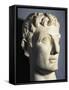 Marble Bust of Roman Emperor Augustus Gaius Julius Caesar Octavianus, AD 40-60, from Athribis-null-Framed Stretched Canvas