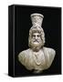 Marble Bust of Serapis, God of Underworld, with Kalathos on His Head, from Alexandria, Serapeum-null-Framed Stretched Canvas