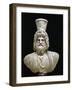 Marble Bust of Serapis, God of Underworld, with Kalathos on His Head, from Alexandria, Serapeum-null-Framed Giclee Print