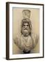 Marble Bust of Serapis with Kalathos-null-Framed Giclee Print