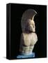 Marble Bust of Spartan Warrior Leonidas, 490-480 B.C.-null-Framed Stretched Canvas