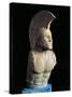 Marble Bust of Spartan Warrior Leonidas, 490-480 B.C.-null-Stretched Canvas