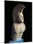 Marble Bust of Spartan Warrior Leonidas, 490-480 B.C.-null-Mounted Giclee Print