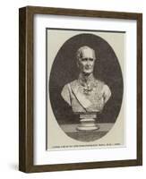 Marble Bust of the Late Field Marshal Lord Seaton-null-Framed Giclee Print