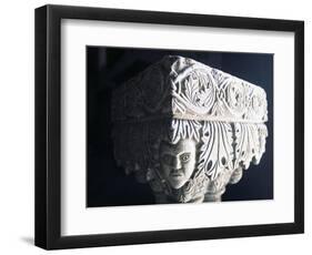 Marble Capital, Collegiate Church of St Mary, Visso, Marche, Italy-null-Framed Giclee Print