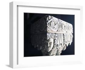 Marble Capital, Collegiate Church of St Mary, Visso, Marche, Italy-null-Framed Giclee Print