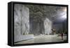 Marble Cave of Fantiscritti, Carrara, Tuscany, Italy, Europe-Hans-Peter Merten-Framed Stretched Canvas