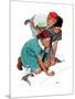 "Marble Champion" or "Marbles Champ", September 2,1939-Norman Rockwell-Mounted Premium Giclee Print