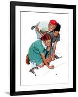 "Marble Champion" or "Marbles Champ", September 2,1939-Norman Rockwell-Framed Giclee Print