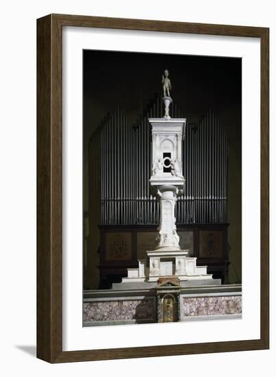 Marble Ciborium in Cathedral of Volterra, Tuscany, Italy-null-Framed Giclee Print