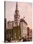 Marble Collegiate Church and Holland House, New York-null-Stretched Canvas