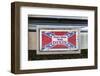 Marble Falls, Texas, USA. Decorative license plate with a Confederate flag-Emily Wilson-Framed Photographic Print