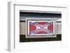 Marble Falls, Texas, USA. Decorative license plate with a Confederate flag-Emily Wilson-Framed Photographic Print