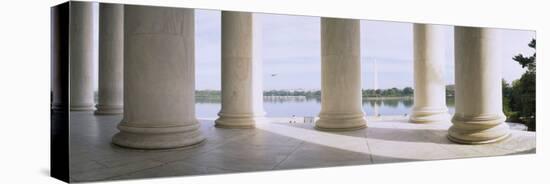 Marble Floor and Columns, Jefferson Memorial, Washington Dc USA-null-Stretched Canvas