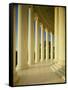 Marble Floor and Columns, Jefferson Memorial, Washington DC, USA-null-Framed Stretched Canvas