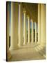 Marble Floor and Columns, Jefferson Memorial, Washington DC, USA-null-Stretched Canvas