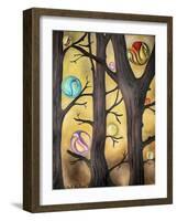 Marble Forest 1-Leah Saulnier-Framed Giclee Print