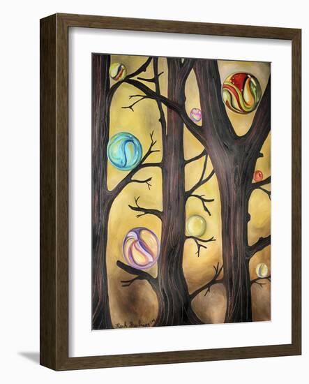 Marble Forest 1-Leah Saulnier-Framed Giclee Print
