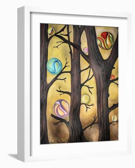 Marble Forest 1-Leah Saulnier-Framed Giclee Print