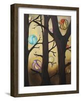 Marble Forest 1-Leah Saulnier-Framed Giclee Print