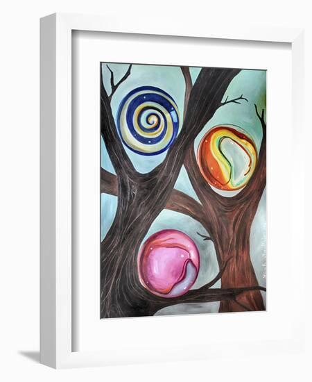 Marble Forest 2-Leah Saulnier-Framed Giclee Print