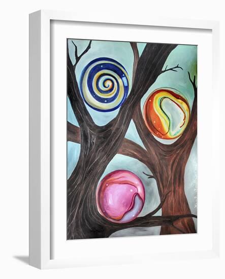 Marble Forest 2-Leah Saulnier-Framed Giclee Print