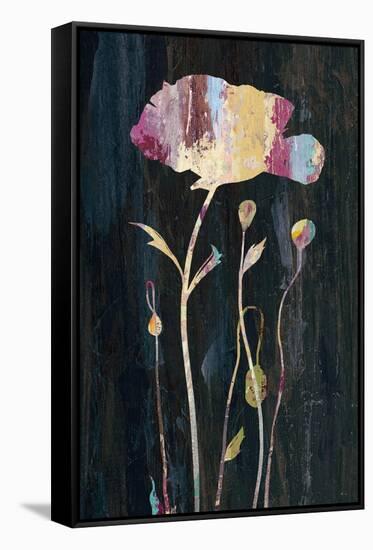 Marble Garden Flower 3-Jin Jing-Framed Stretched Canvas