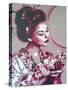 Marble Geisha-Abstract Graffiti-Stretched Canvas