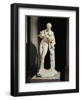 Marble Group Representing Faun Silenus Holding Infant Dionysus in His Arms, from Rome-null-Framed Giclee Print