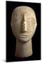 Marble Head from Amorgos, Greece, Cycladic Culture, 3rd Millennium BC-null-Mounted Giclee Print