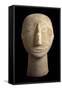Marble Head from Amorgos, Greece, Cycladic Culture, 3rd Millennium BC-null-Framed Stretched Canvas