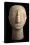 Marble Head from Amorgos, Greece, Cycladic Culture, 3rd Millennium BC-null-Stretched Canvas