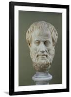 Marble Head of Aristotle (384-322 BC )-null-Framed Premium Giclee Print