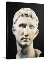 Marble Head of Emperor Augustus-null-Stretched Canvas