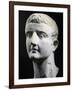 Marble Head of Emperor Tiberius, Artifact Uncovered in Pergamon, Turkey-null-Framed Giclee Print