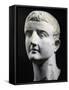 Marble Head of Emperor Tiberius, Artifact Uncovered in Pergamon, Turkey-null-Framed Stretched Canvas