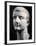 Marble Head of Emperor Tiberius, Artifact Uncovered in Pergamon, Turkey-null-Framed Giclee Print