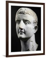 Marble Head of Emperor Tiberius, Artifact Uncovered in Pergamon, Turkey-null-Framed Giclee Print