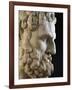 Marble Head of Heracles, Copy of Greek Original by Lysippus, Detail-null-Framed Giclee Print