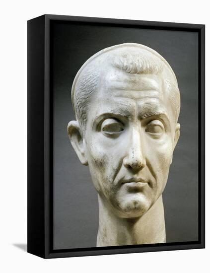 Marble Head of Julius Caesar-null-Framed Stretched Canvas