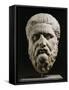 Marble Head of Plato 428-348 BC, Greek philosopher, 350-40 BC-null-Framed Stretched Canvas