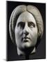 Marble Head of Woman, Front View, Uncovered in Pergamon, Turkey, 193-211 AD-null-Mounted Giclee Print