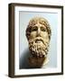 Marble Head, Probably of the Ancient Greek God Zeus, Possibly 1st Century Bc-null-Framed Premium Photographic Print