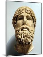 Marble Head, Probably of the Ancient Greek God Zeus, Possibly 1st Century Bc-null-Mounted Photographic Print